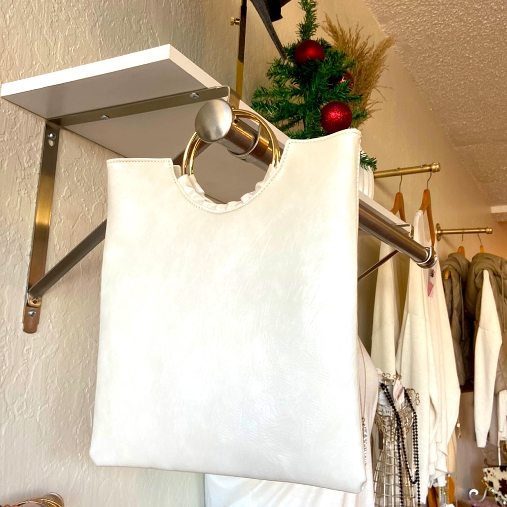 Cream Clutch Bag